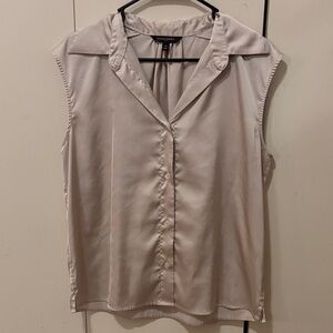 Banana Republic Light Beige Sleeveless Blouse